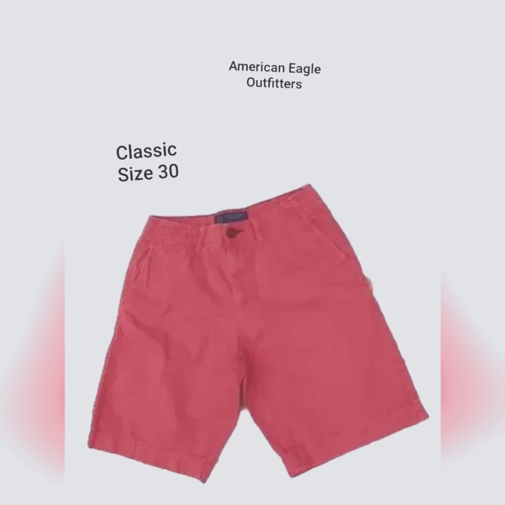 American Eagle Outfitters Men's Vintage 2000s Classic Shorts Red Size 30 Waist
